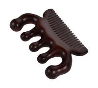 HAPINARY Peine De Dientes Anchos De Sándalo Herramienta De Masaje Facial Peine Desintoxicante Para Caspa