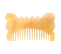 HAPINARY Peine meridiano tallado peine de bolsillo de cuerno peine desenredante peine de peinado para hombres peine para desenredar peine de masaje para el cuidado del cabello Beige