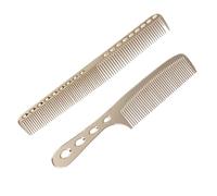 HAPINARY Peines de Acero Inoxidable para Peluquería 2 Piezas, Diseño Resistente y Amigable Piel, Adecuado para Peinar y Distribuir Laca Uniformemente