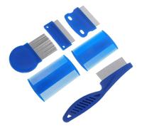 HAPINARY Peines Metálicos para Mascotas de Acero Inoxidable Dientes Finos Flotantes, Kit de 6 Piezas para Eliminar Pelo Muerto, Cuidado Profundo para Perros y Gatos, Uso Doméstico