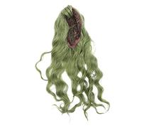 HAPINARY peluca fiesta de disfraces peluquín para mujer lazo de pelo pelo falso halloween hallowen hair extensions golpes cortina De las mujeres Alambre de alta temperatura