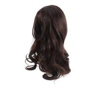 HAPINARY Peluca Marrón Con Reflejos: Peluca Sintética Larga Y Ondulada Con Flequillo Para Mujer, Fibra Y Cómoda Para Ocasiones Especiales De Halloween Y Navidad.