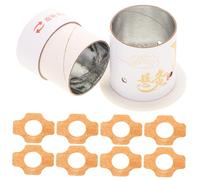 HAPINARY Pequeñas Ollas De Moxibustión Portátiles Cinta Adhesiva 60 Unidades Resistente Al Desgaste Papel Aluminio Uso Exterior Para Terapia De Acupuntura y Cuidado Corporal