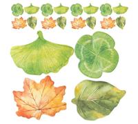 HAPINARY Pequeños Blocs de Notas 120 Hojas Adhesivas de Papel Resistente, Diseño Original de Hojas de Otoño para Anotaciones en Libros y Actividades Escolares