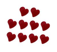 HAPINARY Pinzas Cabello Forma De Corazón Pequeña 10 Piezas Flocadas Rojas Garra Pelo Para Mujer Accesorios Para Peinados Variados