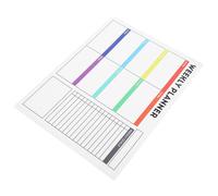 HAPINARY Pizarra Blanca Adhesiva Semanal Calendario Borrable Seco PVC para Oficina Escuela Hogar Planificador Flexible con Pegatina de Pared Removible Gestión Clara de Tareas y Reuniones