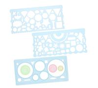HAPINARY Plantillas de Dibujo Geométrico para Adultos Reglas de Medición Plásticas Multifuncionales Conjunto para Diseño Artístico Dibujo Técnico y Oficina Escolar
