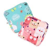 HAPINARY Porta Compresas Para Mujer, 2 Bolsas Pequeñas Impermeables De Algodón Cremallera, Prácticas Para Viaje y Actividades Diarias