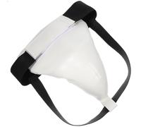 HAPINARY Protección Testicular integrada para, Protector de Ingle de Entrenamiento en ABS y PU, Adecuado para Karate y combates Infantiles con Buena ventilación