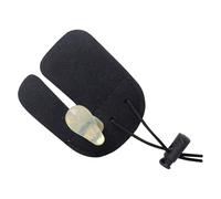 HAPINARY Protector de Dedos de Cuero Ajustable para Tiro Recurvo, Doble Capa Antideslizante, Protección Resistente para Dedos, Equipo de Práctica Deportivo, 1 Pieza Negra