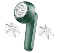 HAPINARY Quitapelusas Eléctrico Recargable USB Afeitadora de Tela Portátil Verde 2 Cuchillas de Repuesto para Suéteres y Ropa Herramienta Práctica para Eliminar Pelusas y Bolitas Hogar
