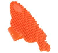 HAPINARY Rascador para Gatos de Interior Forma de Pez Kit de Cepillo Masajeador para Gatitos Accesorio para Patas de Mesa y Silla Reduce Pérdida de Pelo y Picazón Color Naranja y Rojo