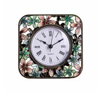 HAPINARY Reloj de Sobremesa Creativo de Cuarzo con Números Romanos, Reloj de Escritorio Silencioso de Metal para Decoración de Mesa en Salón y Dormitorio