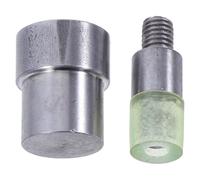 HAPINARY Remachador de prensa manual, 2 piezas, troquel de remaches de doble cara de 6 mm, acero y goma, instalación fácil para remaches y botones, para bolsos y sombreros