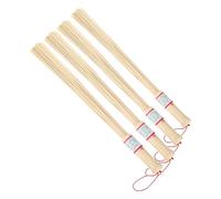 HAPINARY Rodillo de masaje de bambú 4 piezas beige para cuidado corporal y relajación muscular en sauna y hogar