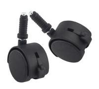 HAPINARY Ruedas para Silla de Oficina 2 Piezas Giratorias Freno de Plástico Reciclado 2 Pulgadas para Escritorios, Sillas Giratorias y Muebles de Oficina