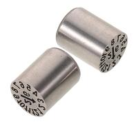 HAPINARY Sellos de Fecha Ajustables de Acero Endurecido 8X10 MM, Kit de 2 Piezas Punzones Metálicos para Marcado de Fechas en Moldes de Plástico y Aplicaciones Industriales