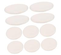 HAPINARY Set De 12 Borlas Para Esponjas De Maquillaje Redondas y Suaves Para Aplicar Polvos
