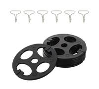 HAPINARY Set de 6 clips metálicos y plásticos para fundas de asiento de automóvil, con diseño plum blossom, instalación rápida y versátil para accesorios para asientos de automóviles