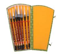 HAPINARY Set de Pinceles de Acuarela Ergonómicos de Madera, Secado Rápido y Fácil Almacenamiento para Principiantes y Profesionales en Caligrafía y Pintura