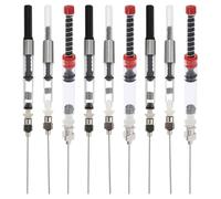 HAPINARY Sistema y Diseño Convertidor de Tinta Recargable Set de 9 Piezas Resorte, Punta Extraíble para Plumas Estilográficas 3,4 Mm y 2,6 Mm para Caligrafía y Uso en Oficina