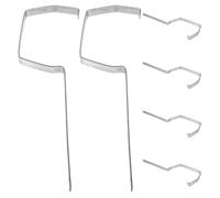HAPINARY Soporte de bajante de agua de lluvia en hierro, pack de 6 soportes para canalones pluviales, ideal para uso en edificaciones industriales y viviendas