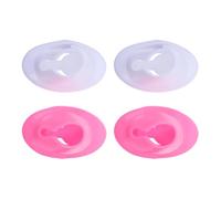HAPINARY Soporte de Esmaltes de Uñas de Silicona Antiderrames para 8 Botellas, Organizador Inclinado Color Claro y Rosa para Salón y Manicura Profesional