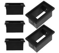 HAPINARY Soporte de Montaje Modular de 5 Piezas Panel de Interruptores Compacto Carcasa de Plástico Negro para Interruptor de Palanca en Cableado Automotriz y Atv