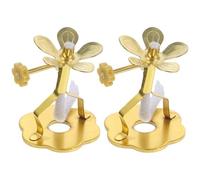 HAPINARY Soportes de Mecha para lámparas de Aceite, 2 Piezas, aleación con Base de Forma aleatoria, Accesorios para Suministros budistas, fáciles de Transportar