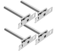 HAPINARY Soportes para Estantes Flotantes de Esquina en T, Acero Laminado en Frío, 4 Piezas, Resistentes y Ocultos, Ideales para Balcones y Baños