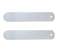 HAPINARY Tabla Moldeadora de Calcetines 2 Piezas de Aluminio 7.5x45 Cm Orificio para Colgar, Plantilla Recta para Sublimación y Prensado Térmico, Herramienta para DIY y Teñido de