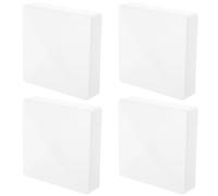 HAPINARY Tapas para Postes de Cerca de 4 Pulgadas 4 Piezas, Protectores de Plástico ABS para Postes de Terraza y Farolas Exteriores