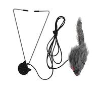 HAPINARY Teaser de Gato Mascota automático Accesorio de Gato de Juguete para Gatos con Lanzador Juguetes Jugar Cordones Elasticos Teaser de Gato Colgante autobromas de Gatitos Felpa