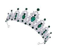HAPINARY Tiara de Diadema Barroca para Novias Reinas de Cumpleaños y Bailes de Graduación Accesorio de Fiesta Cristales y Perlas