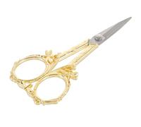 HAPINARY Tijeras Pequeñas de Acero Inoxidable para Costura y Bordado, Corte Fácil y Apertura Libre, Color Dorado, Ideales para Scrapbooking y Manualidades