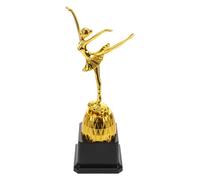 HAPINARY Trofeo Premio Coleccionable Dorado de Plástico Diseño Elegante de Ballet Que Muestra la Postura Graciosa de Bailarinas para Competiciones y Festivales