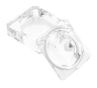 HAPINARY Vaso para Uñas Acrílicas con Tapa, Cuenco de Cristal Cuadrado para Líquidos de Manicura, Herramienta para Decoración y Mezcla de Uñas, Recipiente Pequeño y Ligero para Salón y Uso