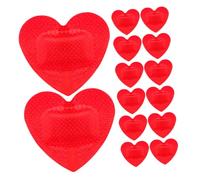 HAPINARY Vendajes Adhesivos Corazón 20 Piezas, Flexibles Impermeables Transpirable, Rojo, Cuidado De Heridas, Uso Deportivo y Diario, Parches Creativos Para Piel Sensible