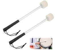 Hapivida 2pcs Percussion Mallets, marching Drum Bass Drum Sticks Drum Beater Compacto Portátil Ligero Profesional Instrumentos Prácticos Piezas para bombos