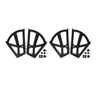 Hapivida 4 Unids/Set Zapatos Bisagra de Gabinete Forma de Ventilador 2 Capas Bisagras de Cajón ABS Marco de Placa Abatible Rack Giratorio Accesorios de Repuesto para Cocina Sala de Estar Porche