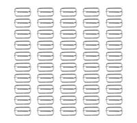 Hapivida 50 Uds Hebilla Deslizante Ajustable de Metal 2,8/3mm Hebilla Rectangular Cinturones Correas Hardware Reemplazar Hebillas de Hierro para Hacer Bolsas de Ropa DIY(2.8x32x15mm)