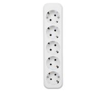 Hapivida Base de Enchufe con 3 Tomas para Muros, Doble Enchufe Europea EU Estándar Panel de Pared con Mecanismo de Seguridad, 16A 2500W para Conexión de Electrodomésticos y Carga d (10 hoyos)