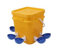 Hapivida Bebedero Automático para Aves de Corral, Taza Dispensadora de Agua para Pollos, 12L, para Gallinas, Pollitos, Patos, Gansos, Codornices, Palomas, Herramienta de Alimentación(C)