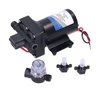 Hapivida Bomba de Diafragma, Mini DC Alta Presión 8 Litros Autocebante Supercarga para Lavado de Coche e Irrigación (F42-103-055-102（12V）)