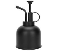 Hapivida Botella de Agua con Bomba de Presión Manual, Elegante Rociador de Latón Pulido de 300 ml, Acero Inoxidable, para Bonsai, Orquídeas, Suculentas, Jardín, Interior