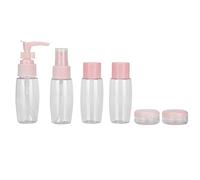 Hapivida Botellas de Spray rellenables Transparentes Conjunto de 6 Piezas Botellas de líquido para Viaje Limpieza y cosméticos para Uso Personal