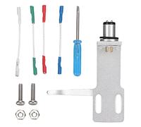 Hapivida Cabeza Fonógrafo Tocadiscos, Cartucho Phono con 4 Cables 2 Pares Tornillos Kit Conexión para Ensamblado Giradiscos y s de Sonido (Plata)
