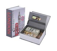Hapivida Caja Fuerte con Contraseña en Forma de Libro, Caja de Dinero Camuflada Diseño Diccionario, Mini Caja de Seguridad Escondida para Joyas Dinero, Hucha con Candado para Hogar Oficina