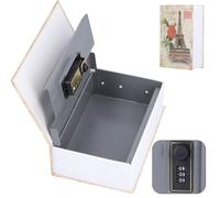 Hapivida Caja Fuerte portátil con Forma de Libro, 18 x 11,6 x 5,5 cm, Cerradura de combinación, diseño de Diccionario, Ideal para Guardar Dinero en Efectivo y Joyas (Oficina/hogar)