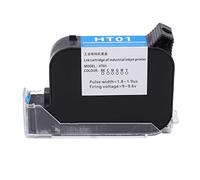 Hapivida Cartucho de Tinta para Impresora Manual, Recambio de Cartucho de Impresora Inkjet con Secado rápido, 42ml 12.7mm Material ABS, para Materiales absorbentes y no absorbentes (Verde)